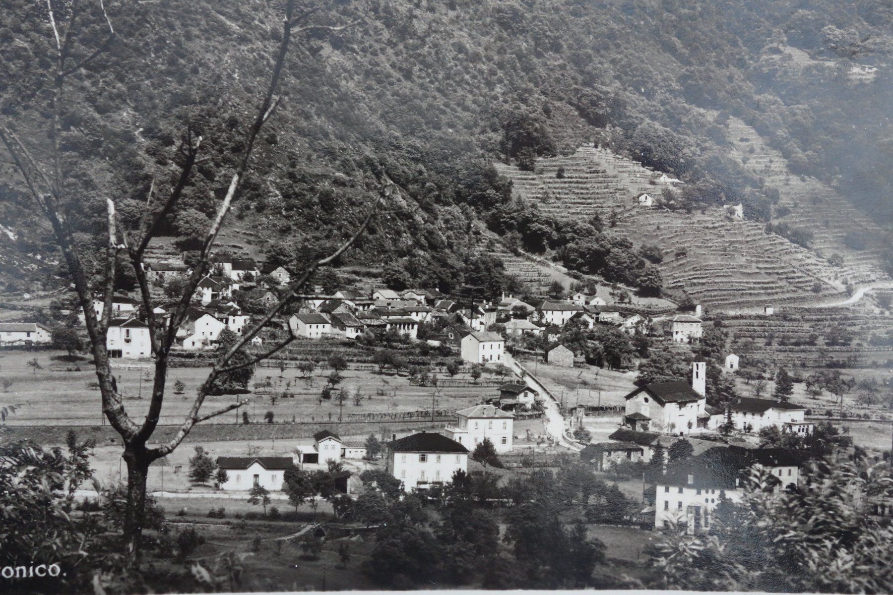 Cartoline postali: BIRONICO - Gesamtansicht - 1939 - posta da campo – Usato da Ibach venduto da Ibanto 1