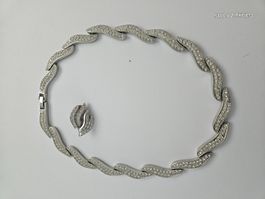 Swarovski Schmuckset  Halskette & Ohrclips