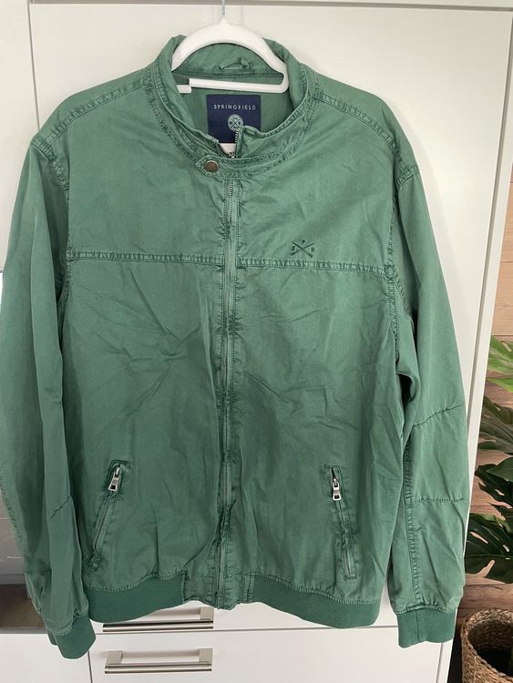 Springfield Herren Technische Bomberjacke – Chaquetabomberbásica, Lässiger Style