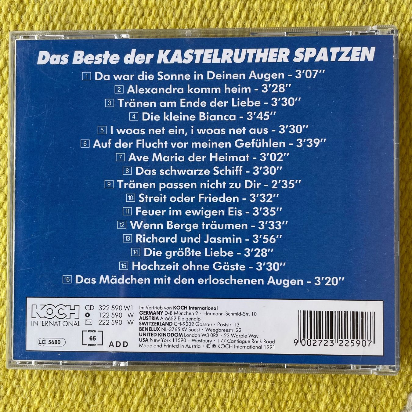 CDs: KASTELRUTHER SPATZEN-DAS BESTE – Gebraucht aus Rorschacherberg von CD-Roli 1