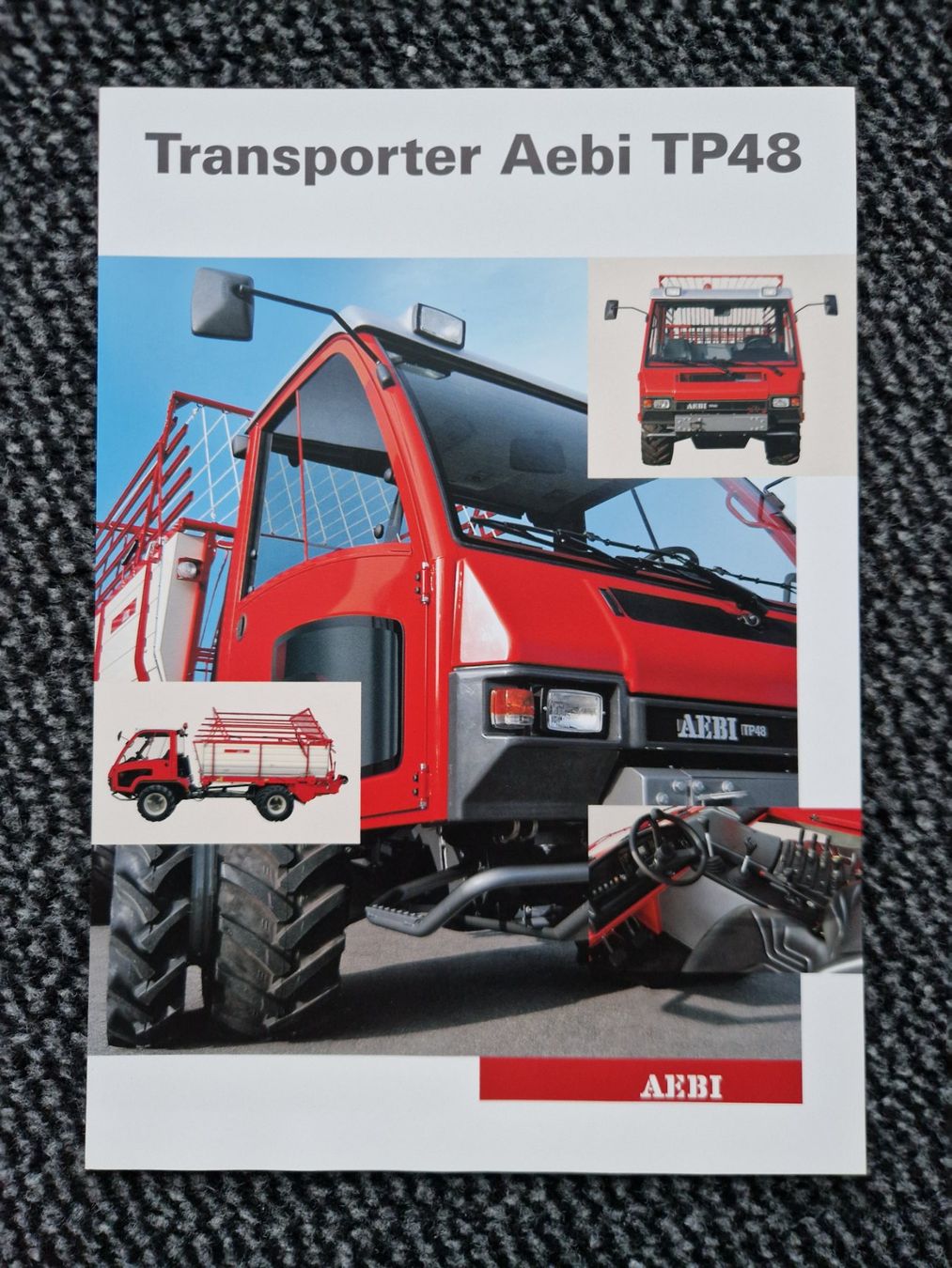Aebi Trattori: Original Prospekt Aebi Transporter TP48 – Usato da Dürnten venduto da Bachtel84