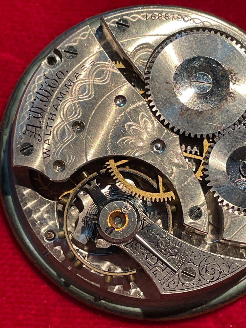 Waltham Orologi: Uhrwerk Waltham Model 1908 Grade No 610 – Difettoso da Basel venduto da squareone100 2