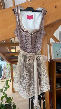 Krüger Dirndl Gr. 38 altrosa/beige