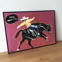 Howdy M*therf***ers Cowboy Pop Art Kunst Rodeo St. Bammert
