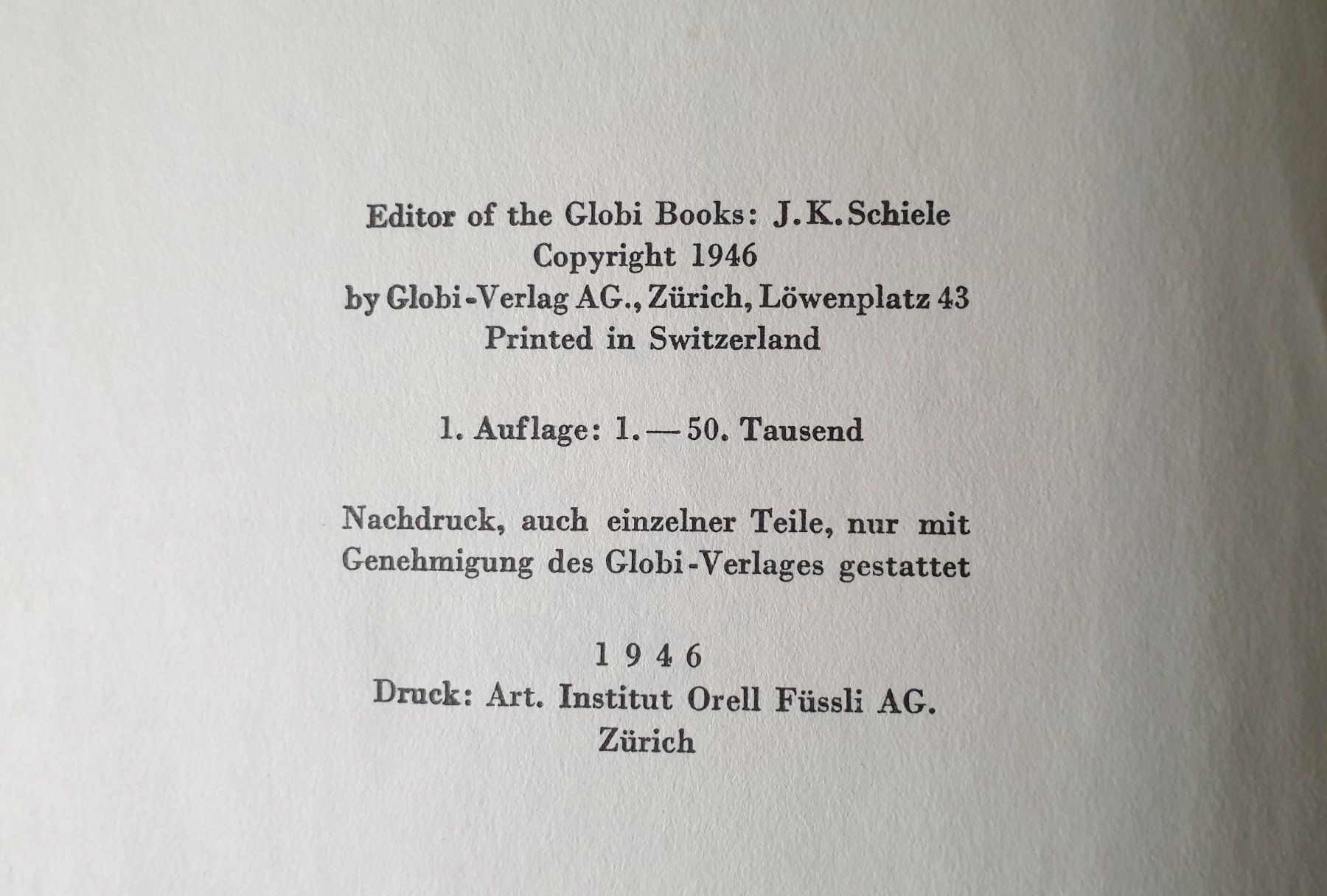 Bücher: GLOBI ERLEBT PARIS / 1. AUFLAGE 1946 – Gebraucht aus Wengi b. Büren von Ot1000 2