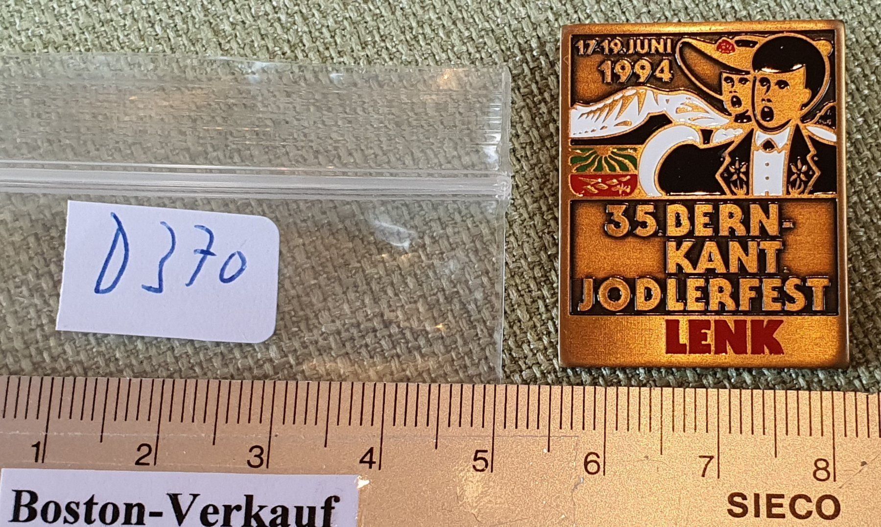 Spille & Fermagli: D370  Jodlerfest Lenk Bern 1994 Svizzera – Usato da Reinach BL venduto da Boston-Verkauf 3