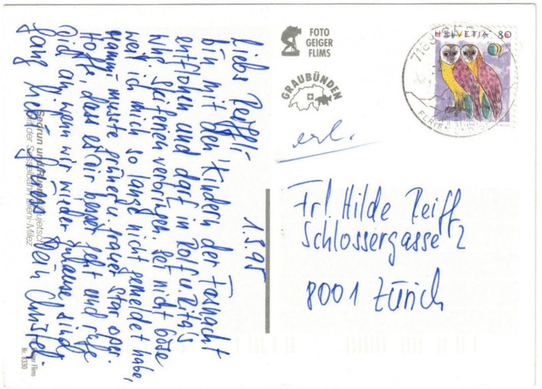 Cartoline postali: Dieni - Sessellift Dieni--Milez – Usato da Binningen venduto da Mountainrider 1