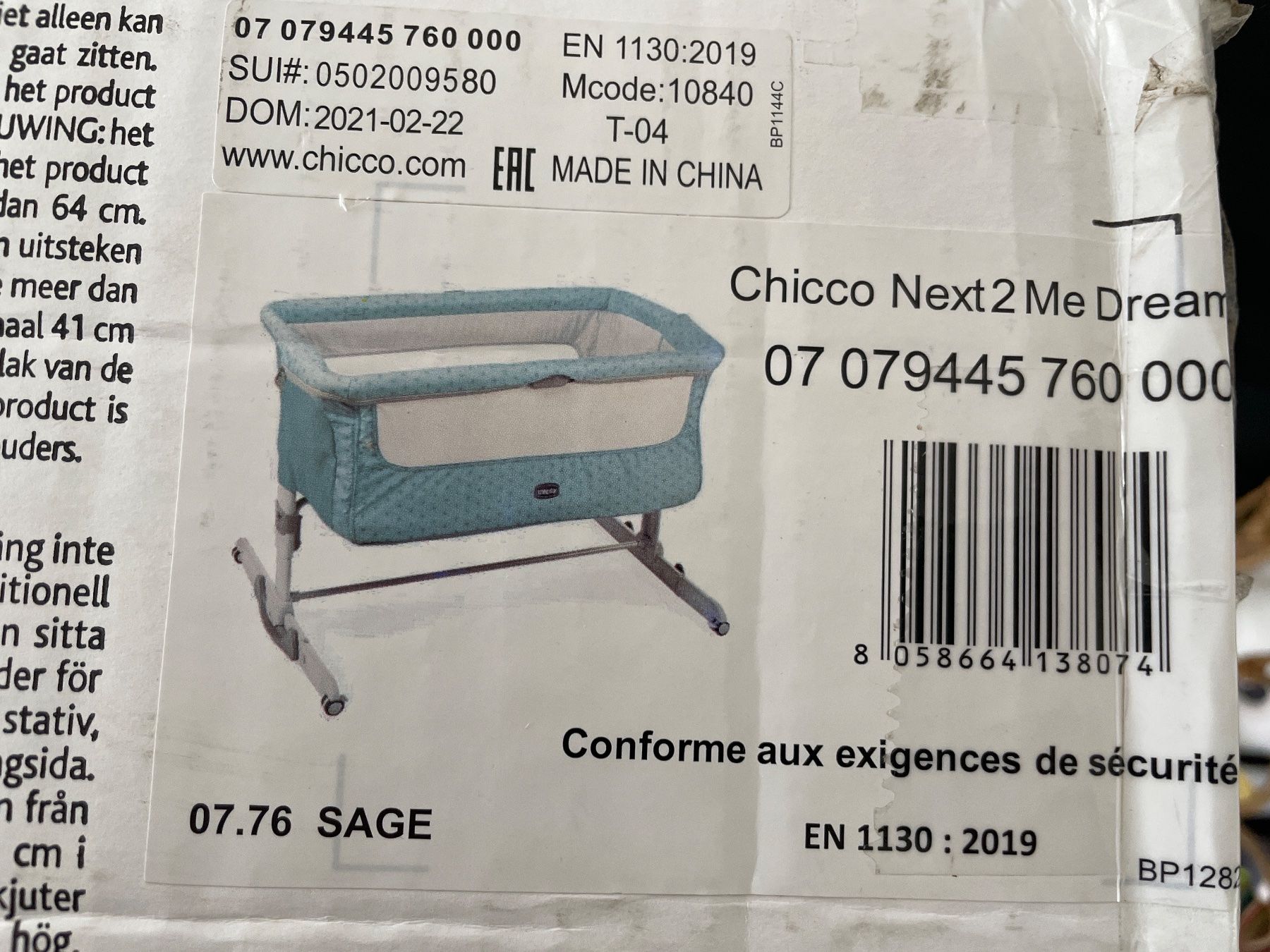 Chicco Wiegen & Stubenwagen: Chicco Next2Me Dream Crib with original packaging – Gebraucht aus Zürich von muz_5h6k 2
