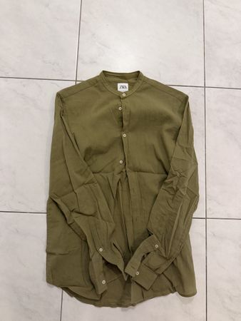 ZARA Hemd Herren Khaki Grösse S neuwertig