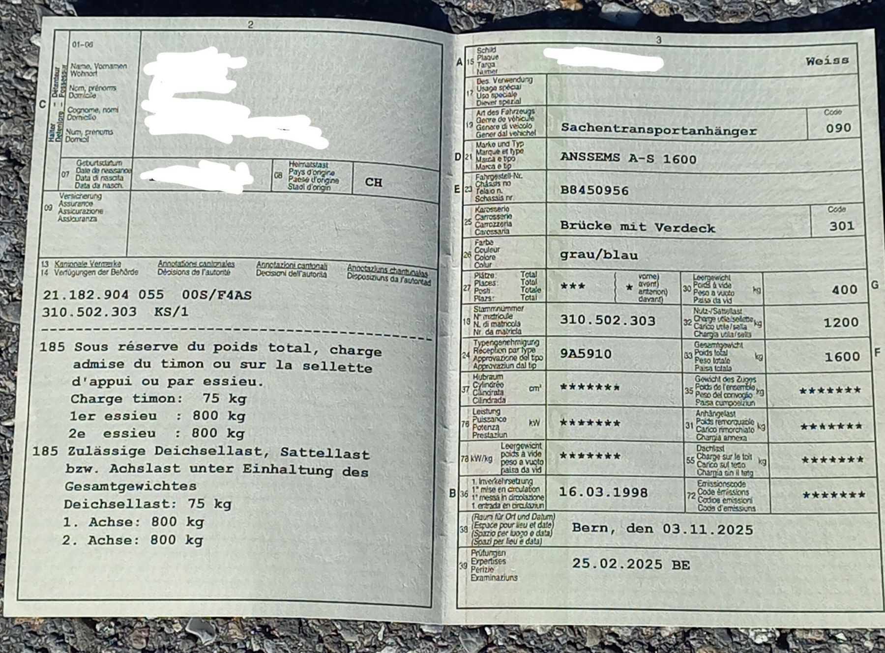 Rimorchi: Autoanhänger – Usato da Ostermundigen venduto da dsad00 3