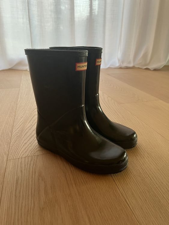 New Kids Hunter Boots Black 33 Rubber Rainboots (Neu und