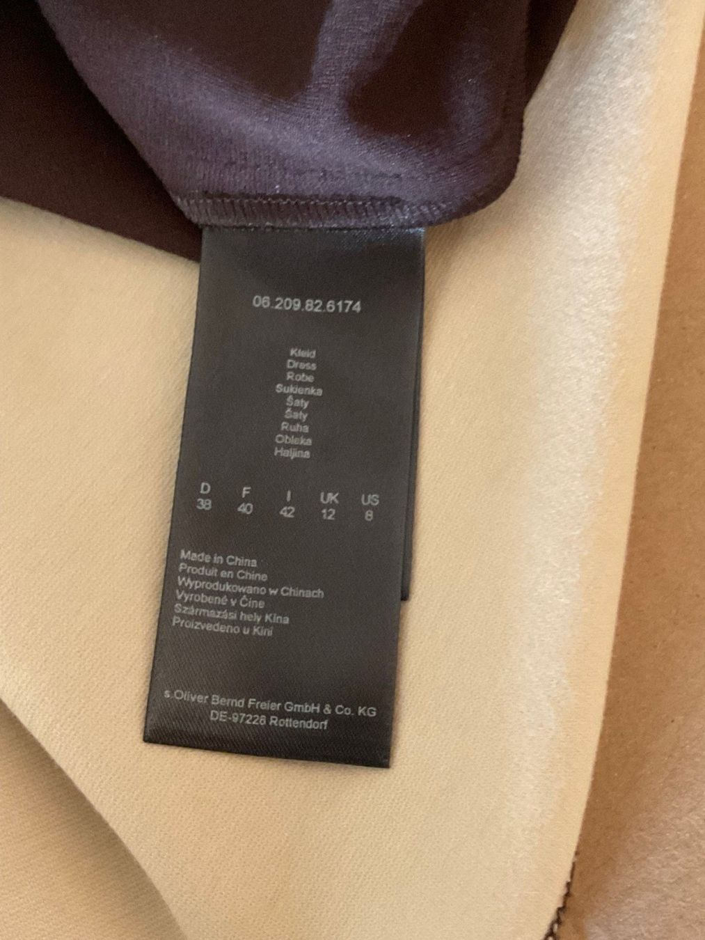 S.Oliver Robes: Braun/beiges Kleid – Neuf (Voir description) à Baar par Aatina 5