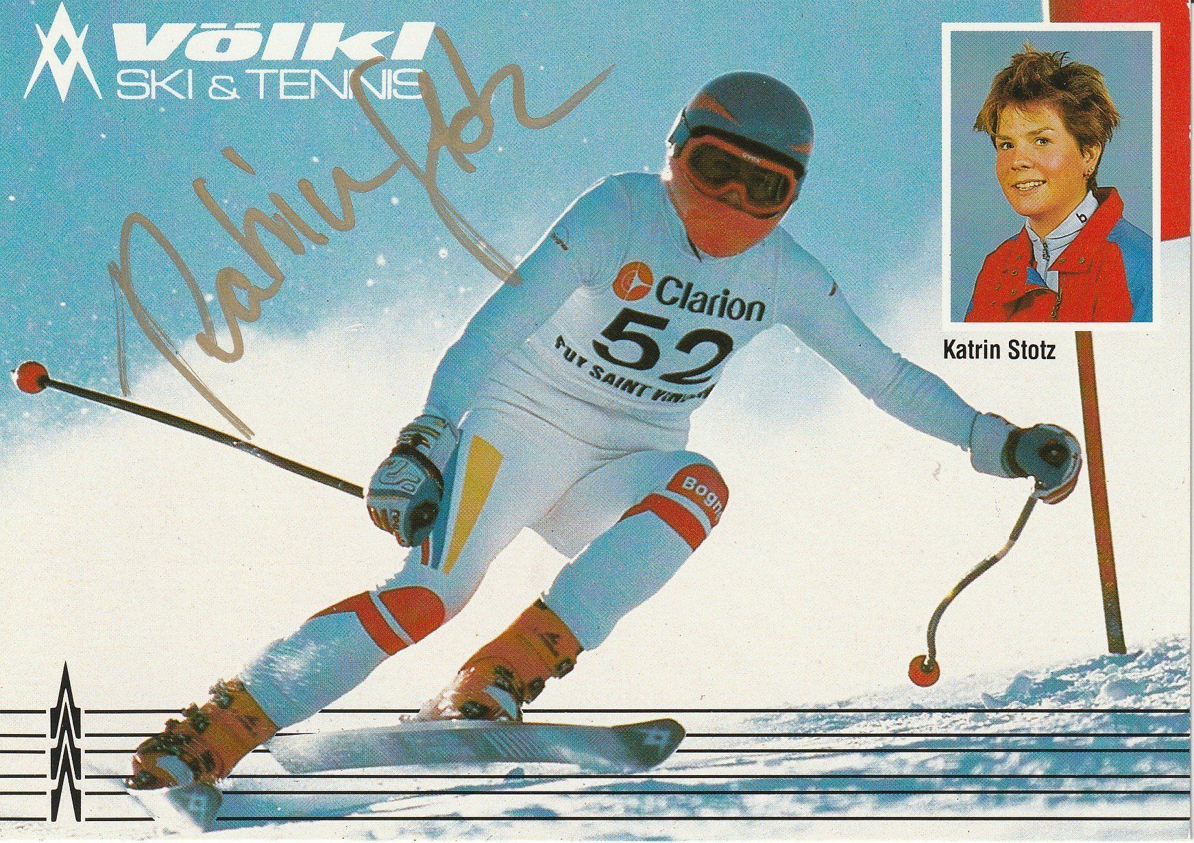 Autografi: Katrin Stotz / Originalautogramm – Usato da Schwyz venduto da racingautographs