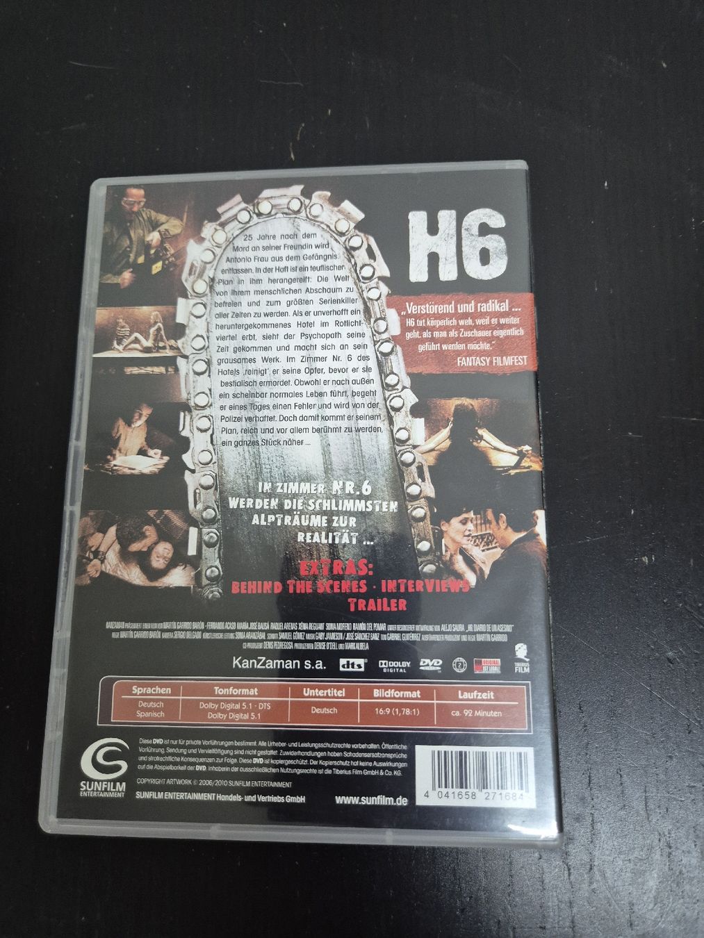 Alle DVDs: H6 - Tagebuch eines Serienkillers DVD - Horror pur! – Gebraucht aus Wald ZH von _Hotarubi_ 1