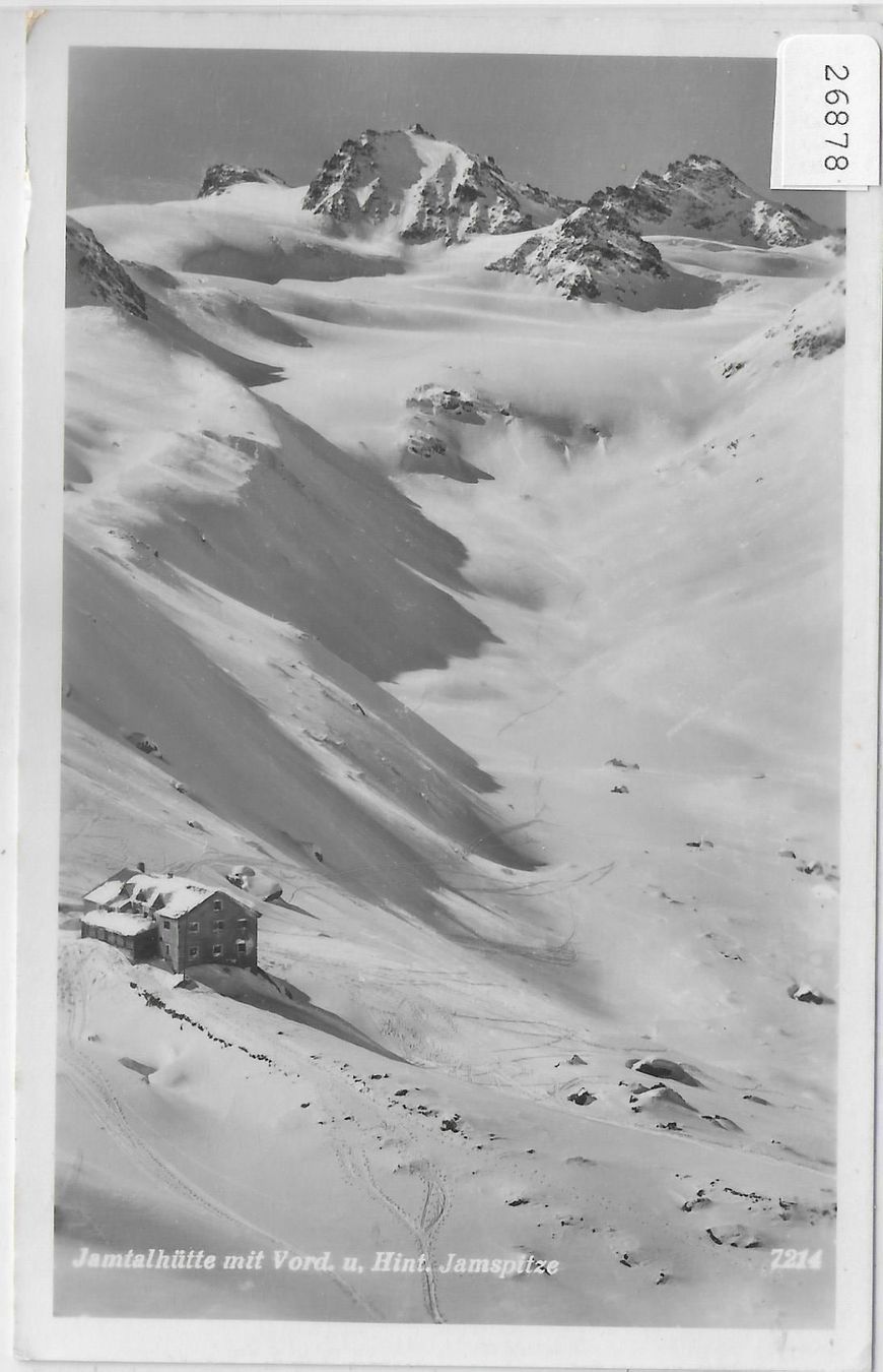Cartes postales: Jamtalhütte mit Vord. u. Hint. Jamspitze – D'occasion à Ettingen par Kartenplanet