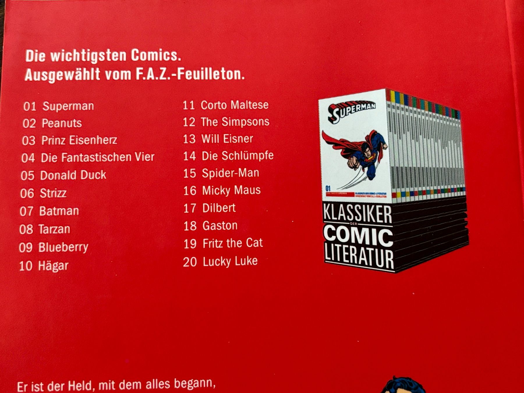 Fumetti: Kompl. Sammlung: FAZ - Klassiker der Comic-Literatur – Nuovo (secondo la descrizione) da Frauenkappelen venduto da Doc_Snyder 1