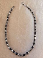 Fossil Herren-Kette Edelstahl & echter Marmor 