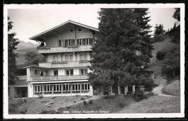 AK Gstaad, Chalet Alpenblick, 1955