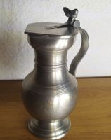 Antiker Zinnkrug mit Deckel - Walliser- Sammlerstück, Raritä
