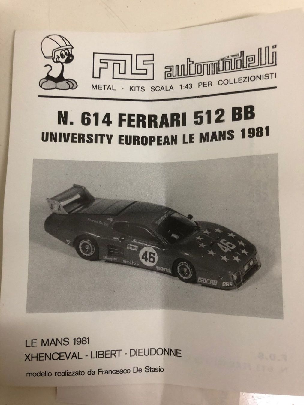 Ferrari Modellautos: FDS-Kit Ferrari 1/43 – Neu (gemäss Beschreibung) aus Muttenz von Gucci2005 2