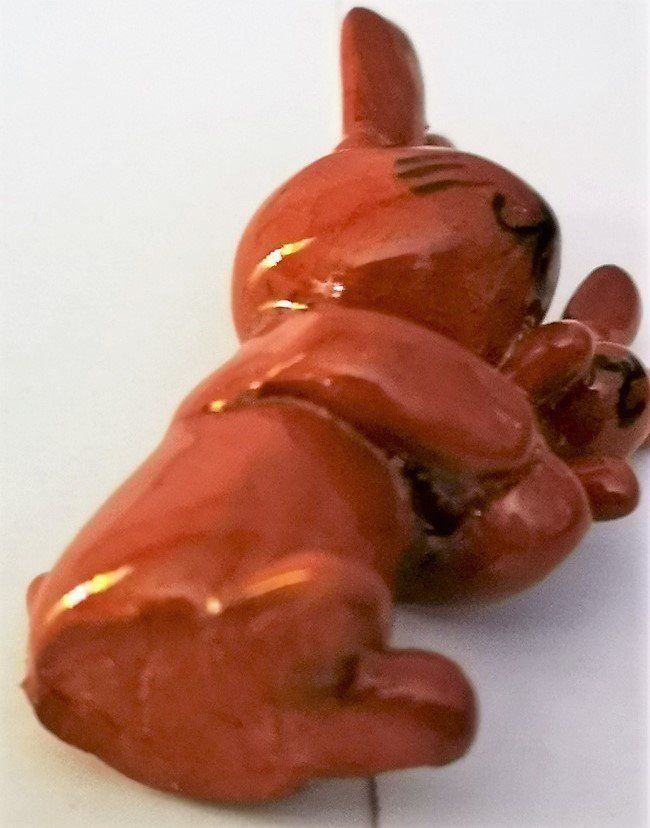 Statuette: Ostern Hasenmutter Handmodeliert Keramik – Nuovo (secondo la descrizione) da Lutzenberg venduto da Truhe 6