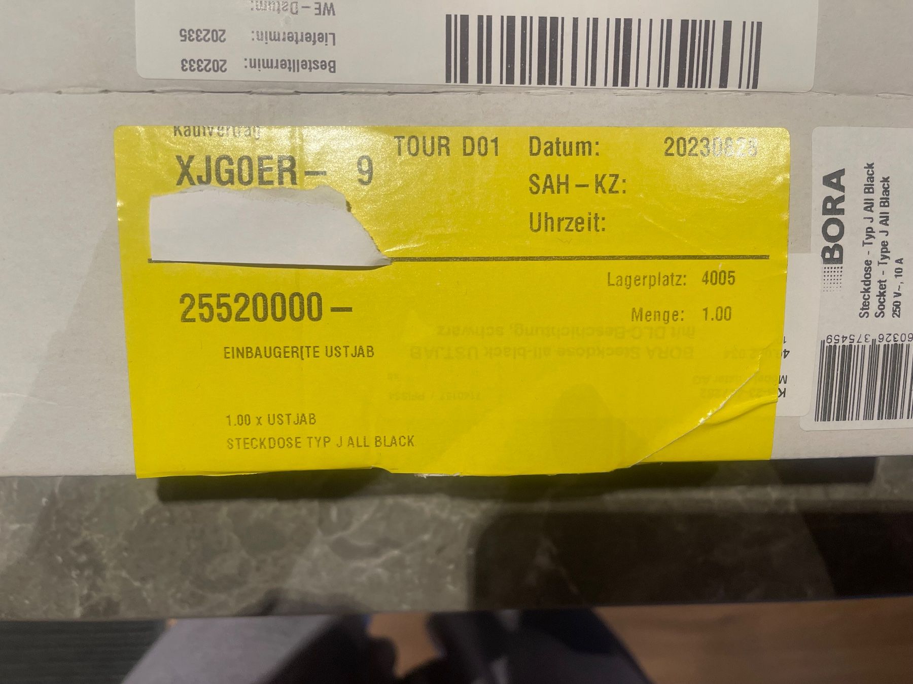 Stecker: NEU Bora Steckdose Typ J all black – Neu und originalverpackt aus Oberhof von Hibrzel 1