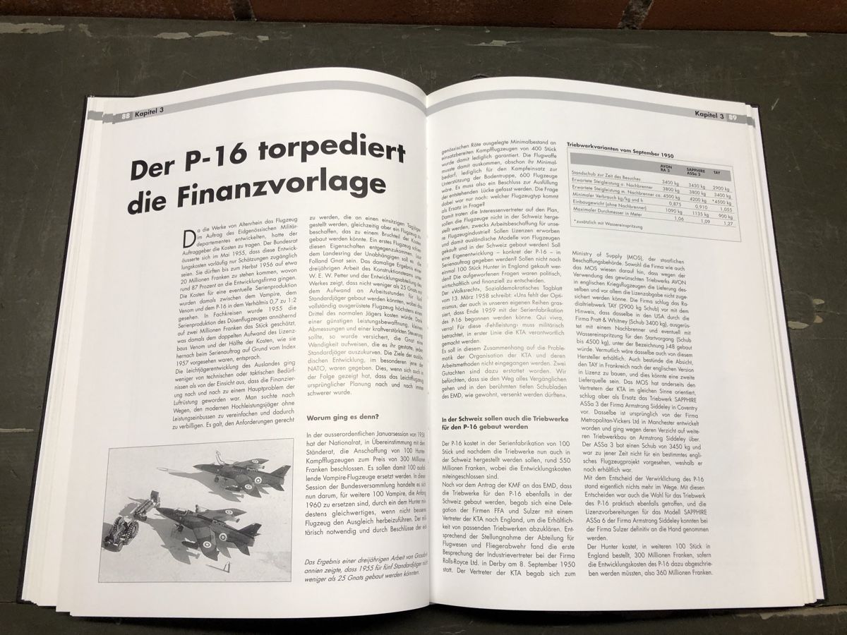 Libri: Der Schweizer P-16 Luftwaffe Kampfjet Pilot Kampfflugzeug – Usato da Madiswil venduto da TEMISO 3