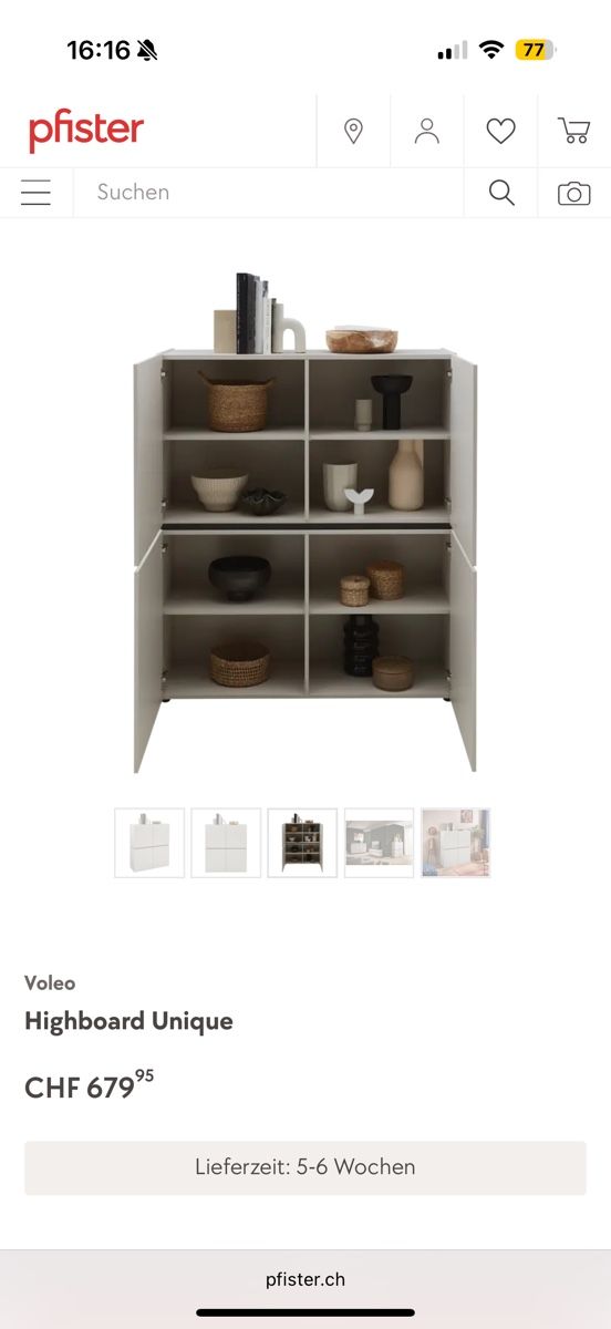 Pfister Commodes: Highboard Voleo – Neuf (Voir description) à Adliswil par ole_6vxw 3