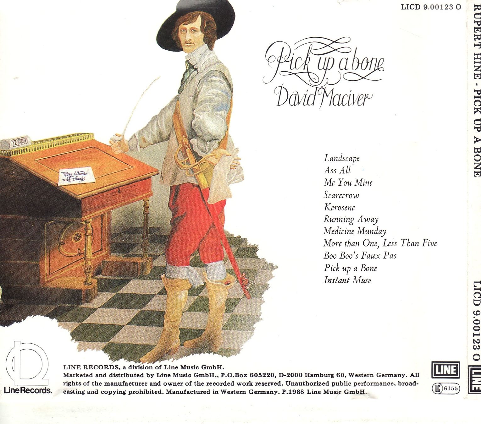 CDs: Rupert Hine / David MacIver ‎– Pick Up A Bone – Neuf (Voir description) à Boussens par catfood01 1