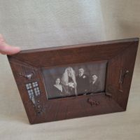 Bild, Hochzeit, nostalgisch, Foto, spezieller Rahmen Holz