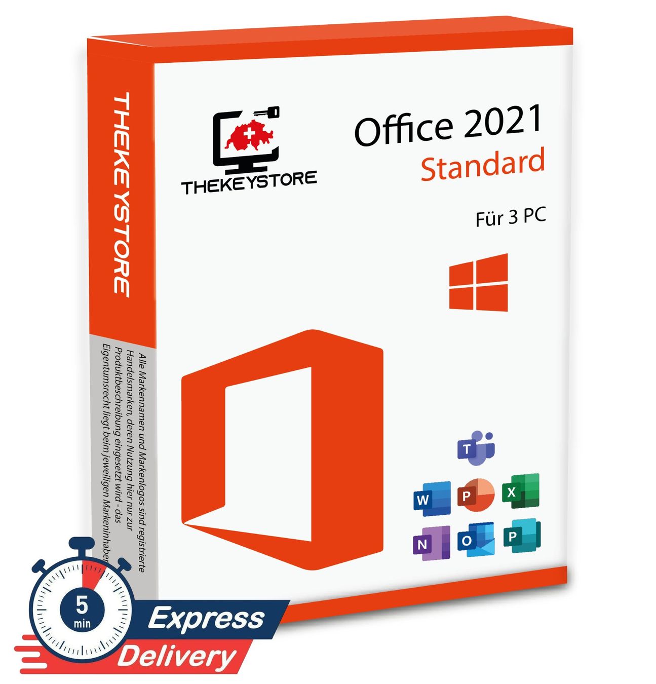 Microsoft Software: Microsoft Office 2021 Standard - Für 3 PC – Gebraucht aus Luzern von TheKeyStoreSchweiz