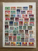 Schweiz - schönes Lot o auf 12 Seiten viele ET Stempel
