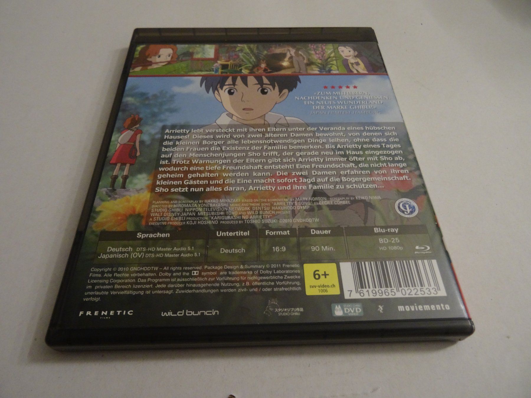 Tutti i DVDs: Blu-ray Arrietty Studio Ghibli – Usato da Olten venduto da Disc-Verkauf 2