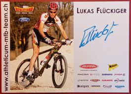 Lukas Flückiger Autogramm signiert Foto 15x21cm Mountainbike