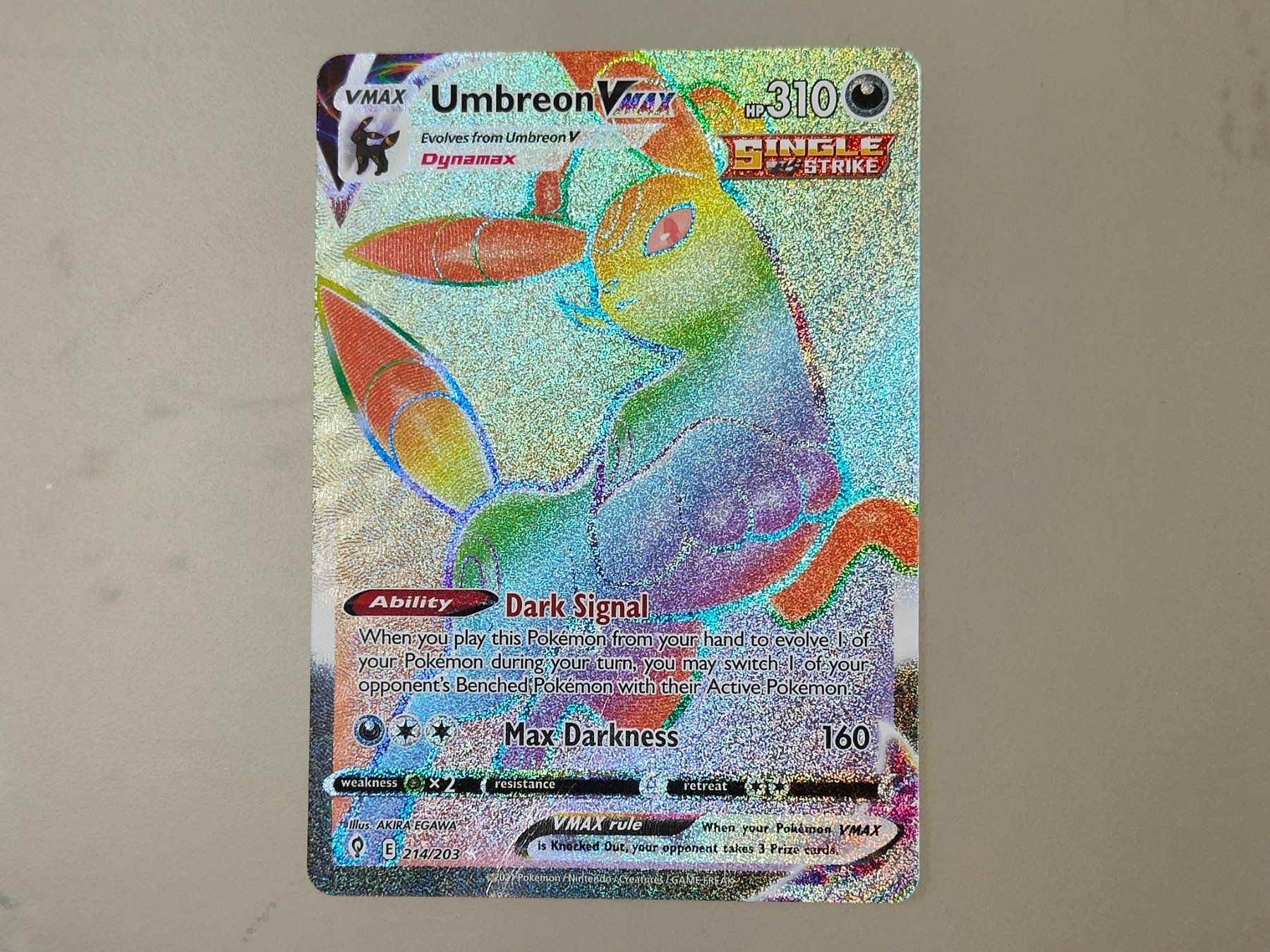 Pokémon Sammelbilder & Trading cards: Umbreon VMAX #214/203, Carte Pokémon – Gebraucht aus Châtelaine von Chompis 1
