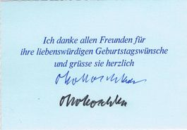 Oskar Kokoschka 1886-1980 Autogramm signiert Karte