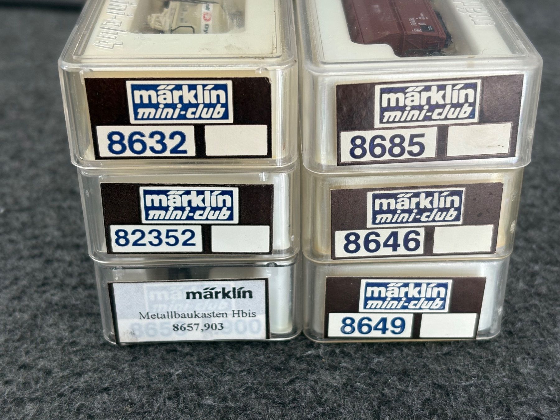 Märklin Modellini di ferrovie: 6x Marklin Z Guterwagen – Nuovo (secondo la descrizione) da Hauterive NE venduto da eriamch 1
