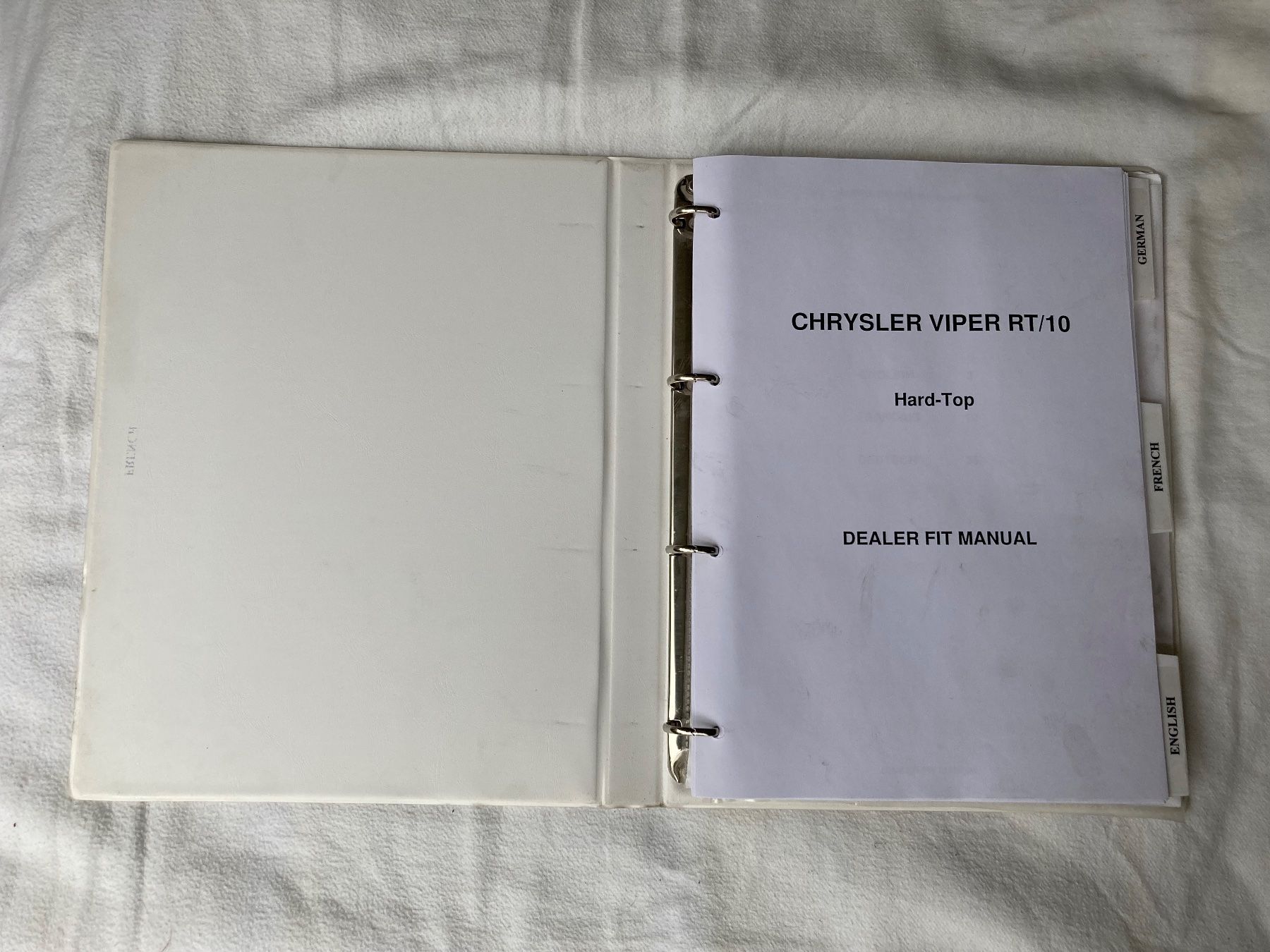 Libri: Chrysler Dodge Viper RT/10 Handbuch – Usato da Teufen AR venduto da acer08 3