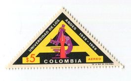 Briefmarke "Universität". Kolumbien