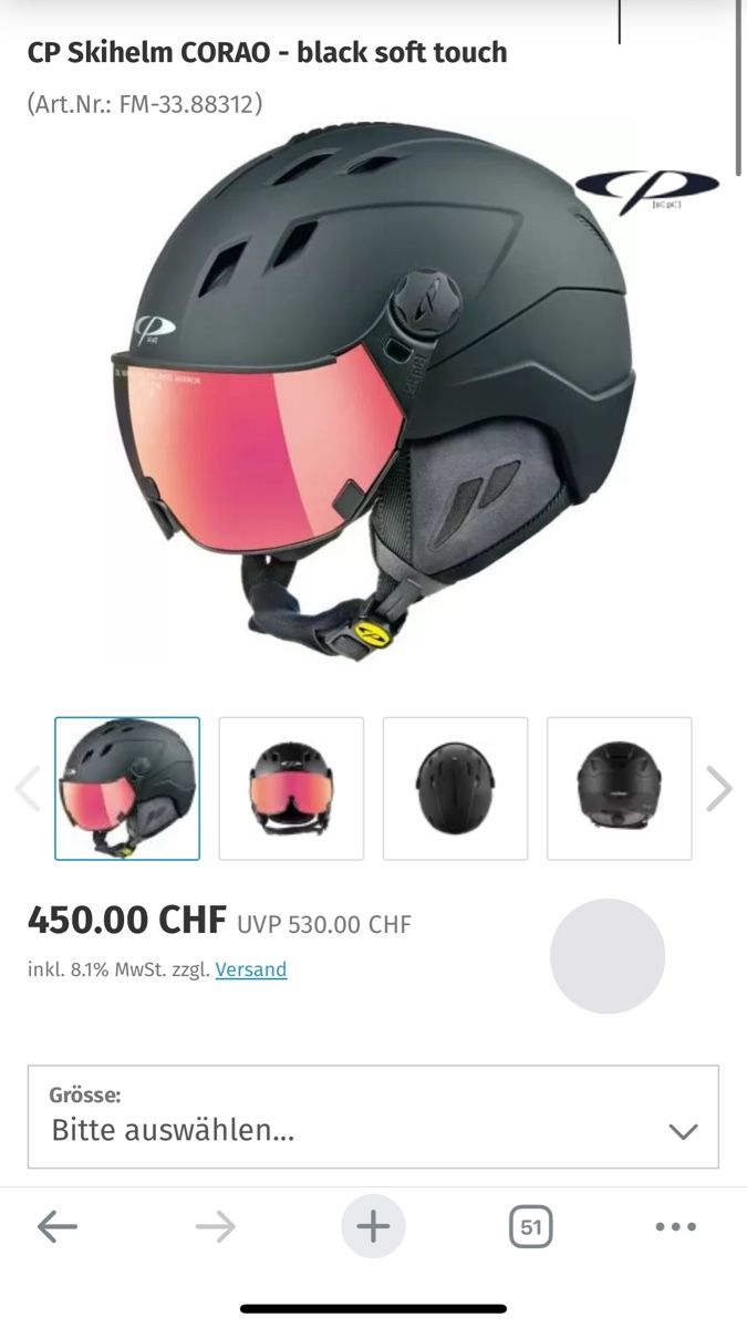 CP Helme: CP Skihelm – Neu (gemäss Beschreibung) aus Hünibach von Flinkeswiesel