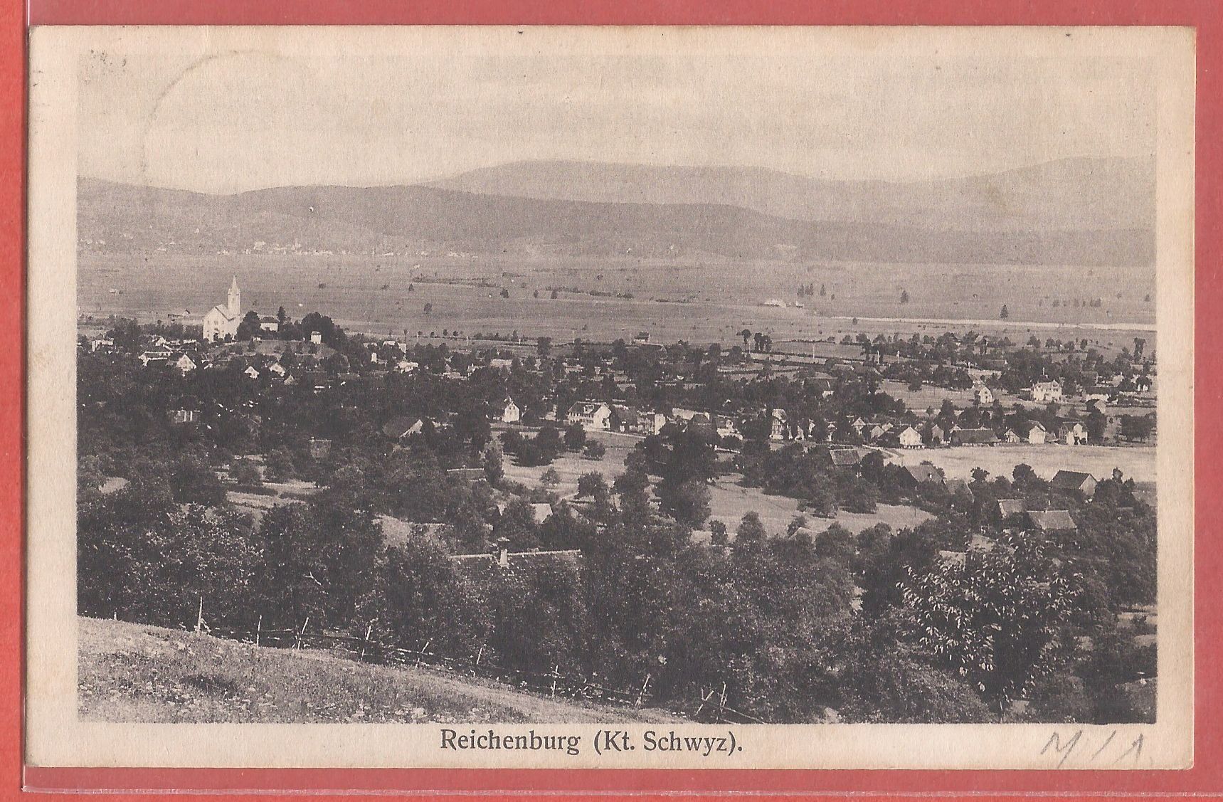 Cartoline postali: Reichenburg SZ - ca. 1915 – Usato da Fislisbach venduto da Porano