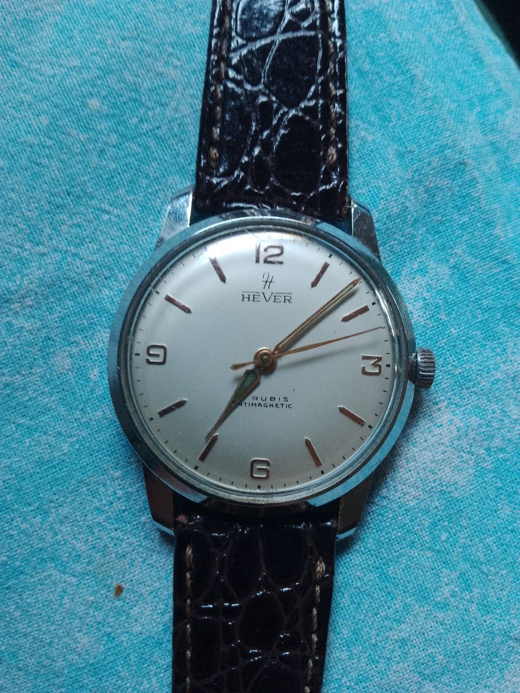 Swiss Uhren: Hever Handaufzug 35mm läuft super  – Gebraucht aus Agno von sam2608