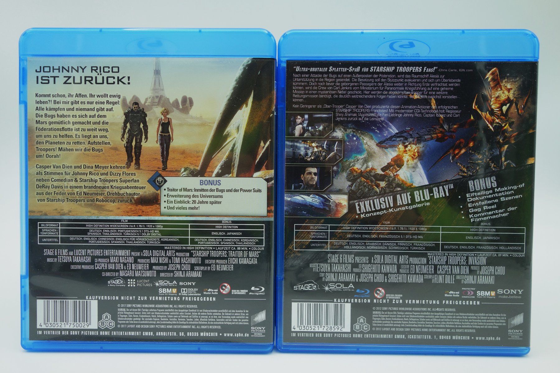Alle DVDs: 2 Starship Troopers Blu Ray – Gebraucht aus Wil SG von Donaldus 1