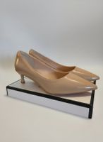 Damenschuhe Pumps beige Lackleder Grösse 40/ 41 neu
