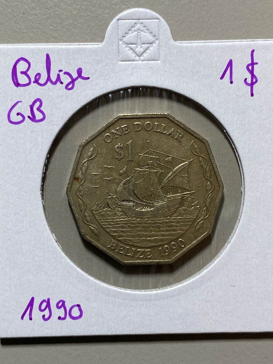Tutti le monete: Belize (GB) - 1 dollar - 1990 - Queen – Usato da Payerne venduto da Mike1682