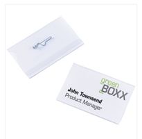 50 Stk. neue Durable Namensschilder mit Nadel, 54 x 90 mm