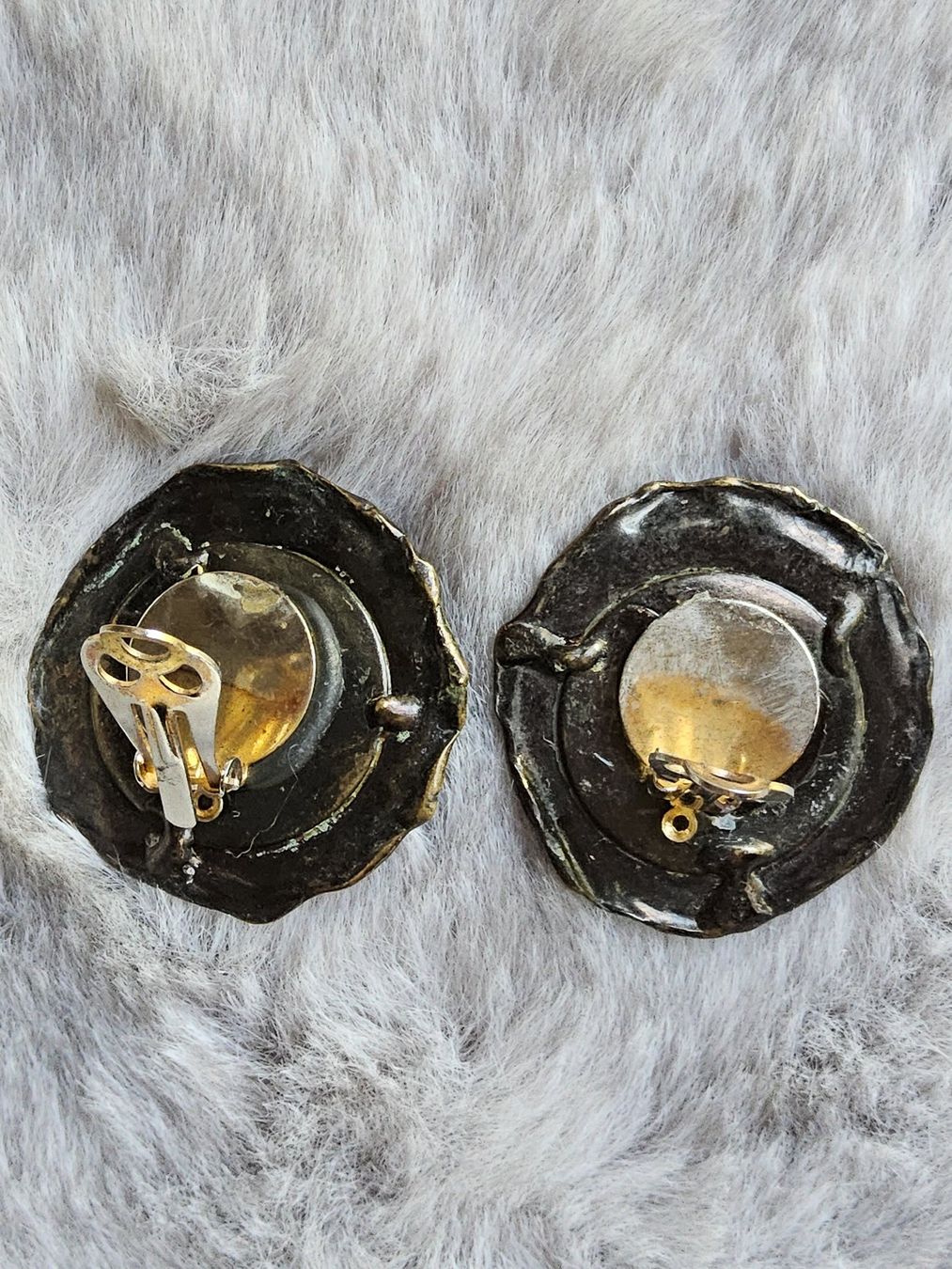 Orecchini pendenti & Orecchini a lobo: Vintage handmade Metall Ohrclips, – Usato da Zürich venduto da helsan 3