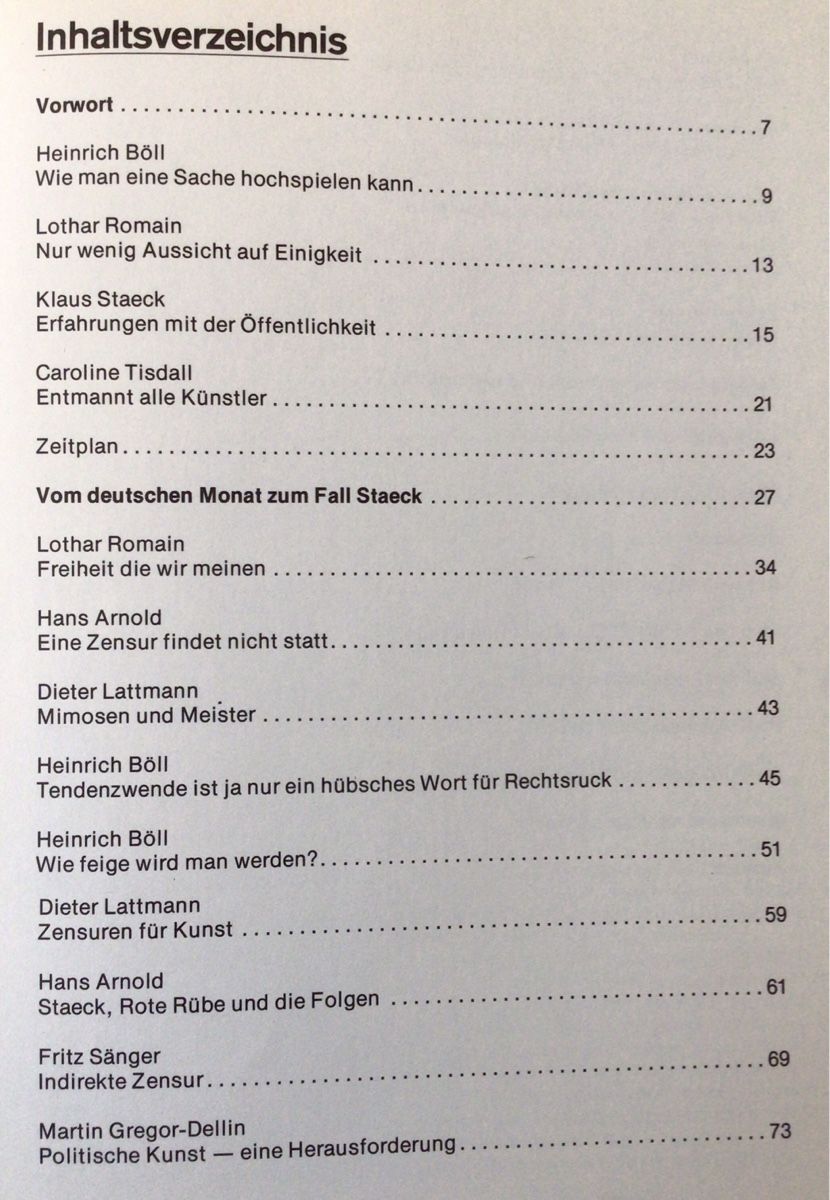 Bücher: Darf Kunst politisch sein? - Der Fall Staeck BRD 1975 – Neu (gemäss Beschreibung) aus Ennetbaden von Nab2012 1