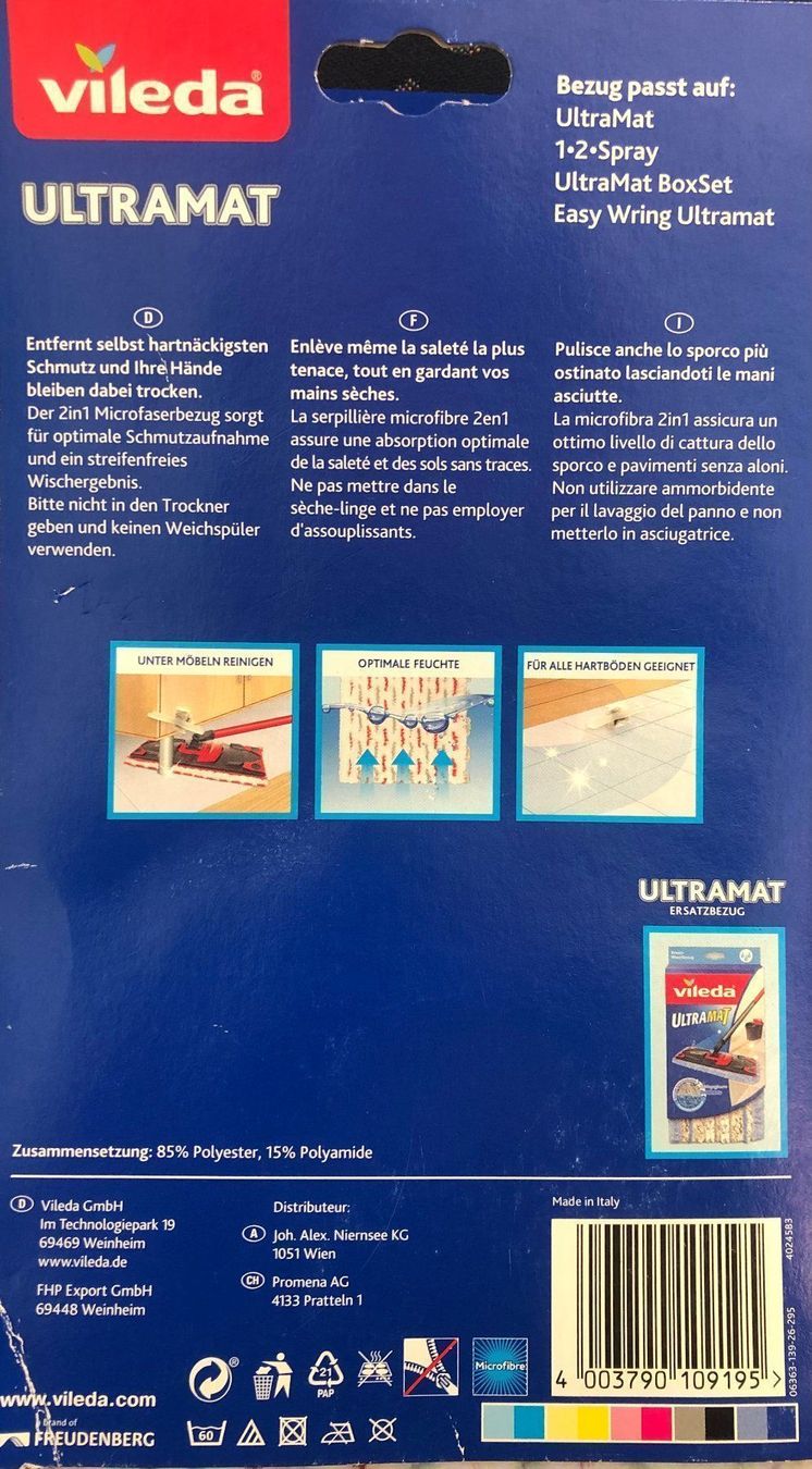 Komplettküchen: Vileda Ultramat Wischbezug UltraMat 2in1 – Neu und originalverpackt aus Kirchberg BE von 1aStocks 1