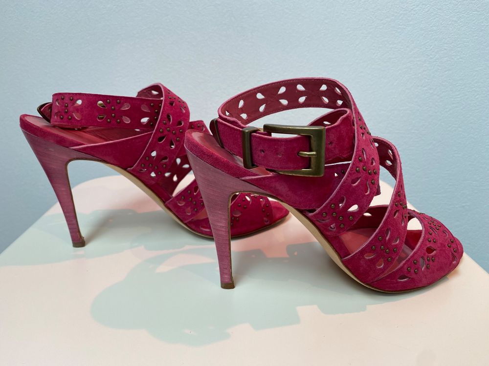 Sandales Blanches Bulgare Manolo Blahnik - Taille US 10 (EU 40.5) - Cuir - Neuf Avec Boîte